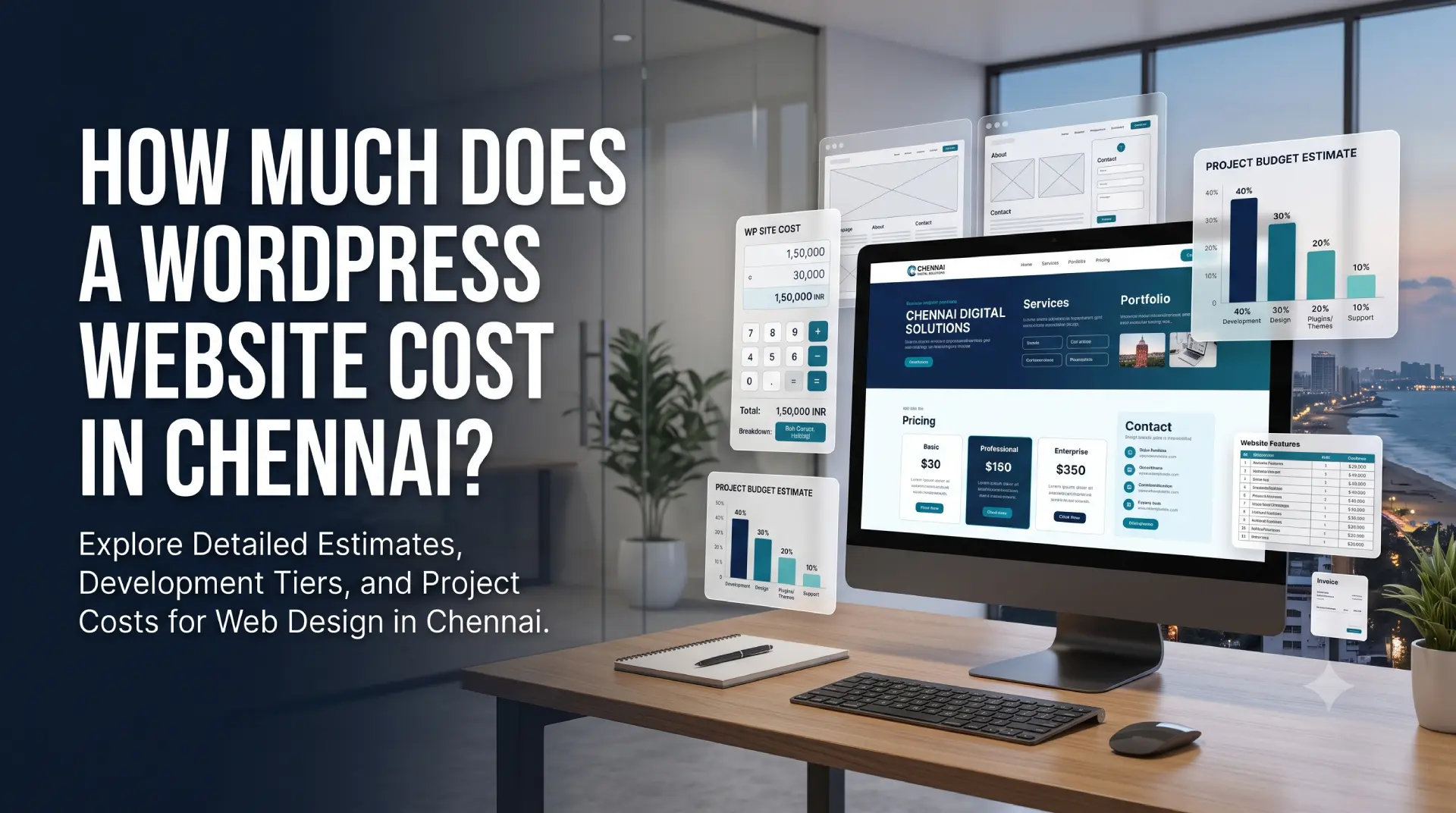WordPress website development cost planning for a business in Chennai